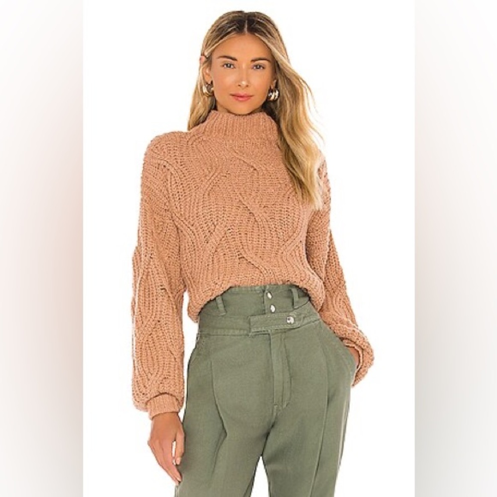 Free People Seasons Change Sweater in Almond